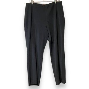 Karen Kane Black Work Straight Pants Slacks Womens Plus Size 14 Stretch USA